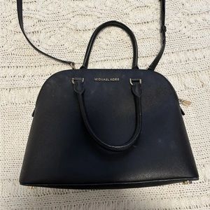 Michael Kors Black Large Dome Crossbody Bag